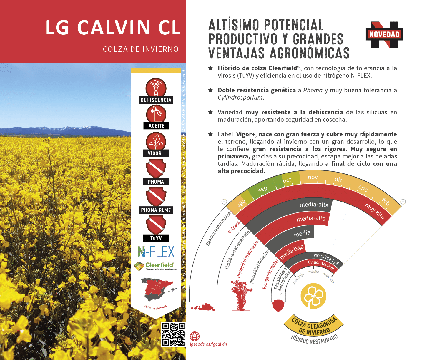 La semilla de colza m s innovadora, con gen tica de vanguard a, el cat logo de LG seeds ofrece multitud de opciones para las diferentes zonas agron micas.