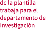 de la plantilla trabaja para el departamento de Investigaci n